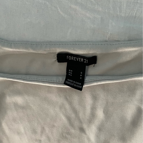 Beige/white long sleeve bodysuit - Picture 2 of 2